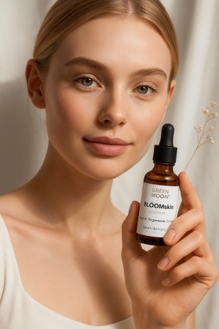 BLÓOMskin premium- serum do twarzy z koenzymem Q10 i witaminą E | GREEN MOON™