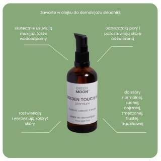 GOLDEN TOUCH óil premium - hydrofilowy olejek do demakijażu o zapachu mango