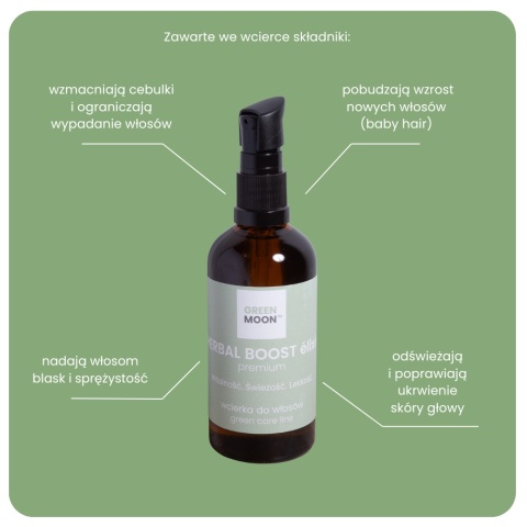 HERBAL BOOST élixir premium - ziołowa wcierka do włosów i skóry głowy