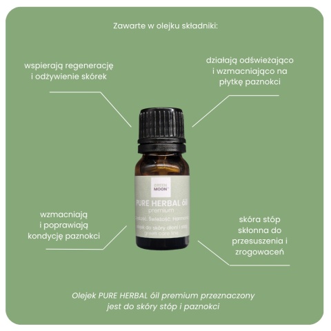 PURE HERBAL óil premium - odżywczy olejek ziołowy do skóry stóp z problemami
