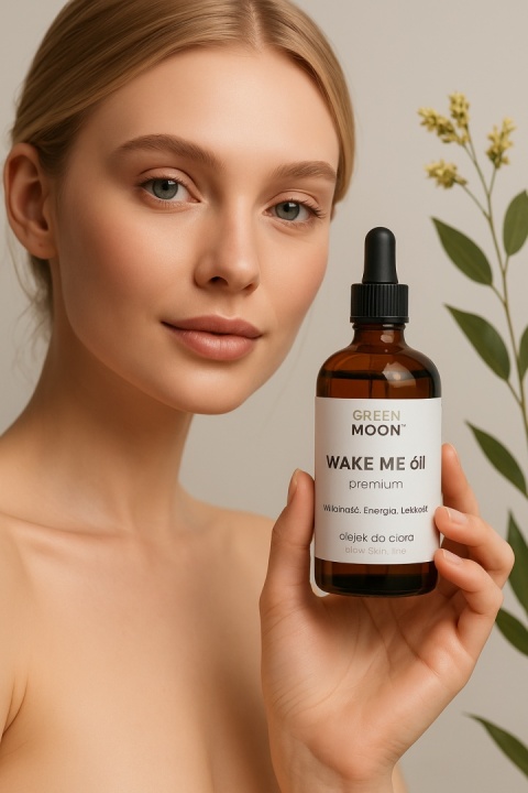 WAKE ME óil premium – energetyzujący olejek do ciała | GREEN MOON™