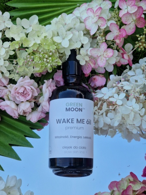 WAKE ME óil premium – energetyzujący olejek do ciała | GREEN MOON™
