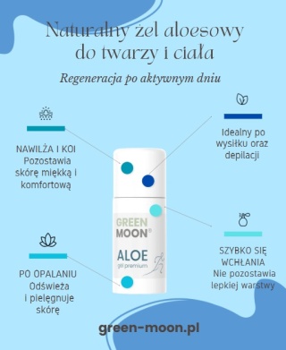 ALOE gél premium - skóra podrażniona, sucha i odwodniona