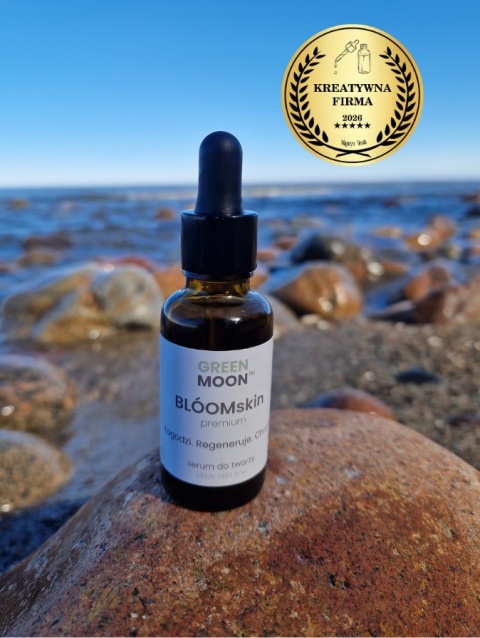 GREEN MOON® BLOOMskin premium – serum do skóry suchej z naturalnymi olejami roślinnymi wspierającymi pielęgnację i komfort skóry