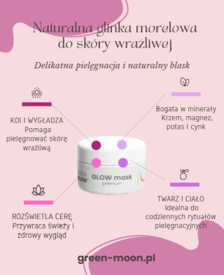 GLOW mask premium - skóra wrażliwa, naczynkowa i mieszana