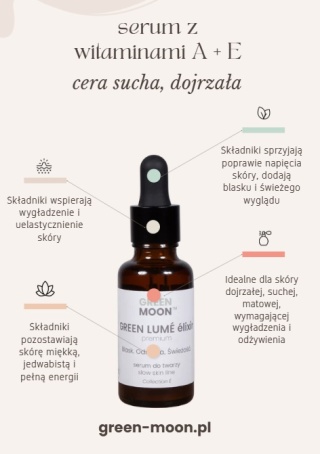 GREEN LUMÉ élixir premium - serum z roślinnym retinolem i wit. E