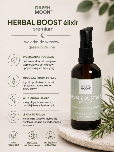 Wcierka do włosów – HERBAL BOOST élixir premium 100 ml