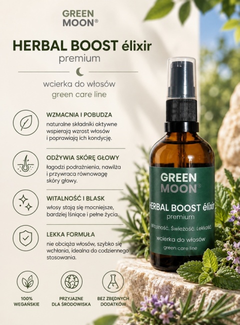 Naturalny zestaw do pielęgnacji włosów GREEN MOON® – oczyszczanie, odżywienie i wzmocnienie skóry głowy