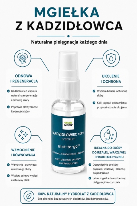 KADZIDŁOWIEC cálm premium mist-to-go – regenerująca mgiełka do twarzy, ciała i włosów