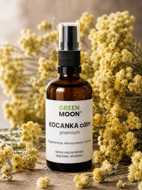 GREEN MOON® KOCANKA cálm premium – naturalna mgiełka z hydrolatem kocanki włoskiej