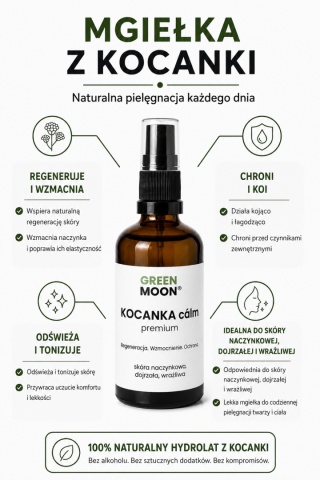 Mgiełka z kocanki do skóry naczynkowej, wrażliwej i dojrzałej – KOCANKA cálm premium
