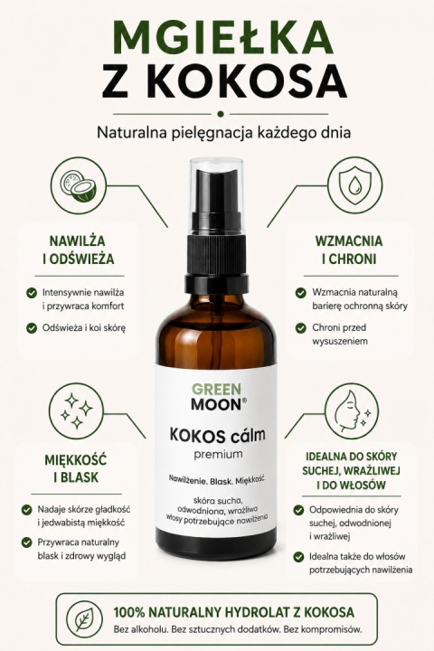 KOKOS cálm premium – mgiełka z kokosa