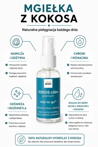 Mgiełka do skóry suchej, wrażliwej i odwodnionej – KOKOS cálm premium 30 ml