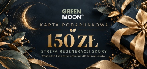 green moon karta podarunkowa dla bliskiej osoby voucher rabat 150 zł wegańskie naturalne kosmetyki premium