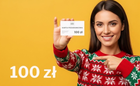 Karta podunkowa 100 zł prezent kosmetyki weganskie