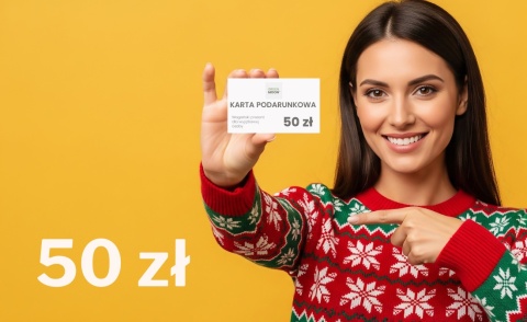 Karta podunkowa 50 zł prezent kosmetyki weganskie