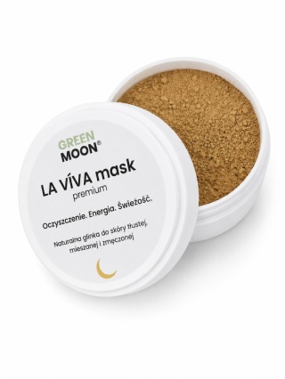 LA VÍVA mask premium - skóra tłusta, mieszana i zmęczona - glinka żółta