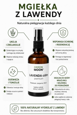 Mgiełka lawendowa do każdego rodzaju skóry i włosów – LAVENDA cálm premium
