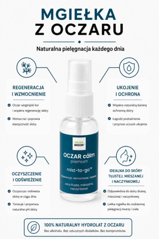 Mgiełka do skóry tłustej, mieszanej i naczynkowej – OCZAR cálm premium 30 ml
