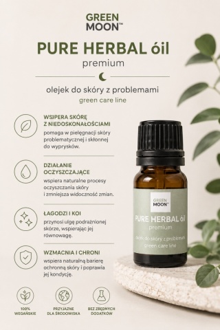 Olejek do pielęgnacji skóry stóp i paznokci – PURE HERBAL óil premium 10 ml