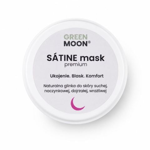 Glinka do skóry suchej, wrażliwej, naczynkowej i dojrzałej – SÁTINE mask premium 50 g