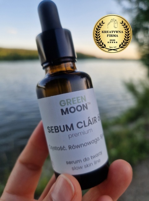 GREEN MOON® SEBUM CLAIR óil premium – olejek do pielęgnacji cery tłustej i mieszanej w butelce z pipetą