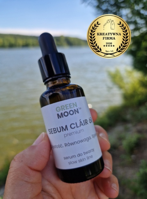 GREEN MOON® SEBUM CLAIR óil premium – olejek do pielęgnacji cery tłustej i mieszanej w butelce z pipetą