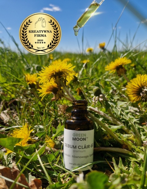 GREEN MOON® SEBUM CLAIR óil premium – olejek do pielęgnacji cery tłustej i mieszanej w butelce z pipetą