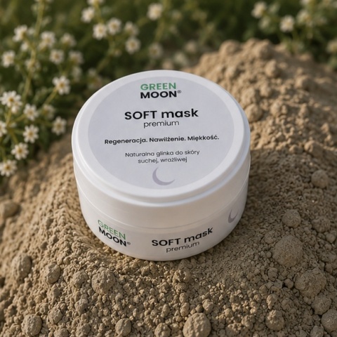 Glinka do skóry suchej i wrażliwej – SOFT mask premium 50 ml