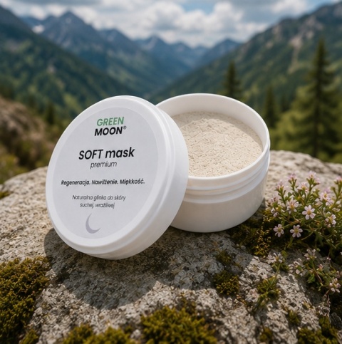 Glinka do skóry suchej i wrażliwej – SOFT mask premium 50 ml