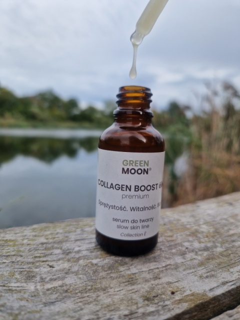 GREEN MOON® COLLAGEN BOOST élixir premium – serum do twarzy z kolagenem roślinnym i witaminą C