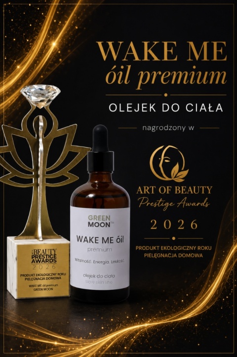 WAKE ME óil premium GREEN MOON® –  nagroda art of BEAUTY Prestige Awards 2026