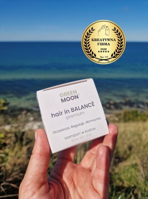 GREEN MOON® hair in BALANCE premium – szampon w kostce do codziennej pielęgnacji włosów