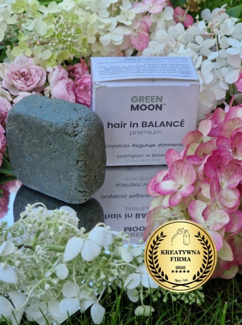 GREEN MOON® hair in BALANCE premium – szampon w kostce do codziennej pielęgnacji włosów