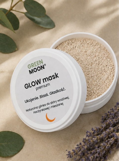 Glinka-maska morelowa do skóry wrażliwej, naczynkowej i zmęczonej – GLOW MASK premium 50 ml