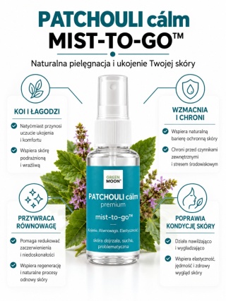 Mgiełka do skóry dojrzałej, suchej i problematycznej z paczuli – PATCHOULI cálm premium 30 ml
