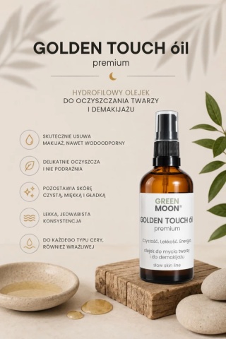 Olejek do mycia twarzy i demakijażu – GOLDEN TOUCH óil premium 100 ml