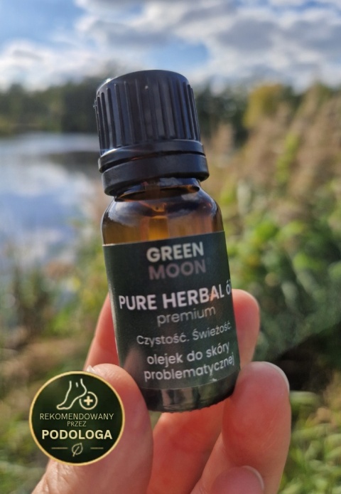 GREEN MOON® PURE HERBAL óil premium – olejek do pielęgnacji skóry z problemami i niedoskonałościami