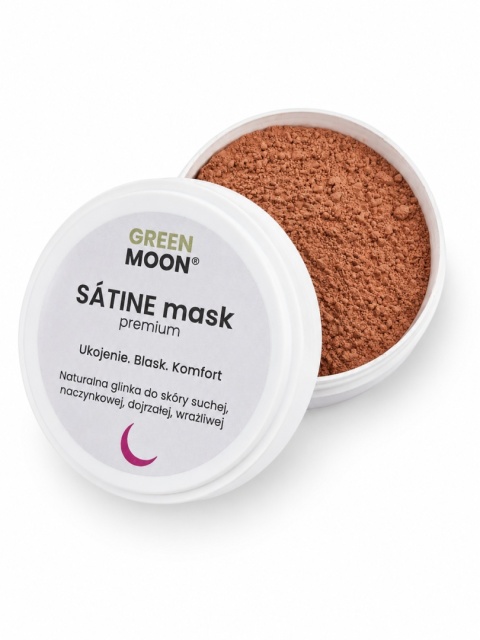 Różowa glinka-maska do skóry suchej, wrażliwej, naczynkowej i dojrzałej – SÁTINE mask premium 50 ml