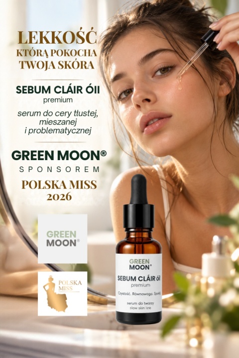 GREEN MOON® sponsorem Polska Miss 2026 lekkie serum do skóry tłustej i mieszanej