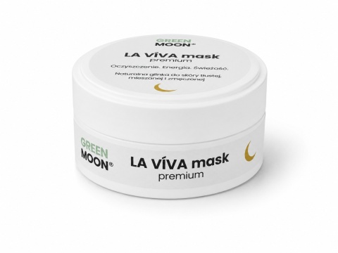 Żółta glinka-maska do skóry mieszanej, tłustej i zmęczonej – LA VÍVA mask premium 50 ml