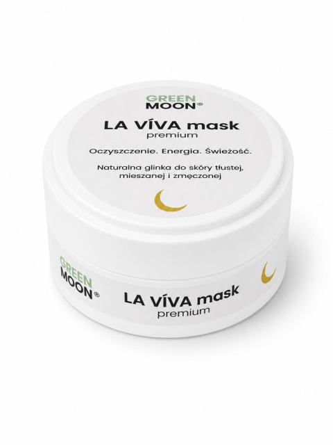 Żółta glinka-maska do skóry mieszanej, tłustej i zmęczonej – LA VÍVA mask premium 50 ml