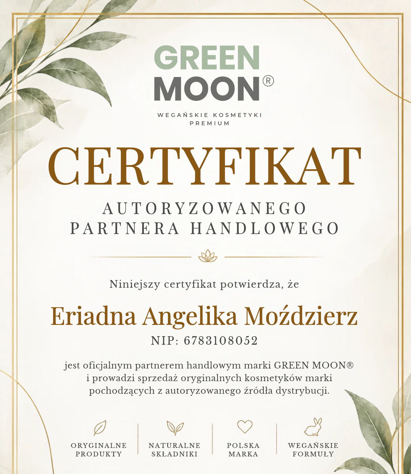🌿 GREEN MOON® rozwija sieć partnerów. ERIADNA z Krakowa nowym autoryzowanym sprzedawcą na Allegro