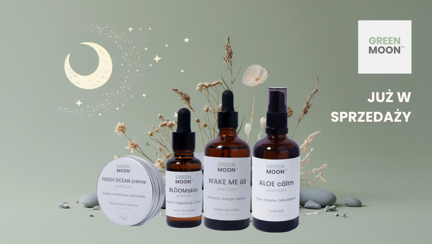🌿 Premiera! Nowa marka wegańskich kosmetyków GREEN MOON™ już wkrótce na rynku