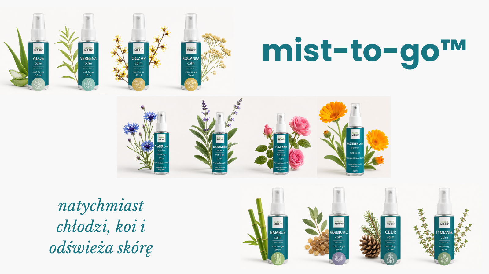 🌿 Już od 1 lipca! Poznaj nową kolekcję GREEN MOON®  mist-to-go™