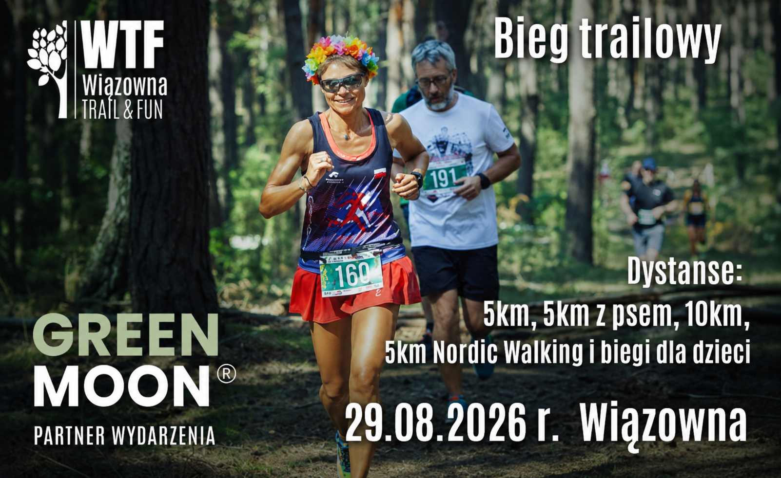 🌿 GREEN MOON® partnerem Wiązowna Trail & Fun 2026 🏃‍♀️🌲