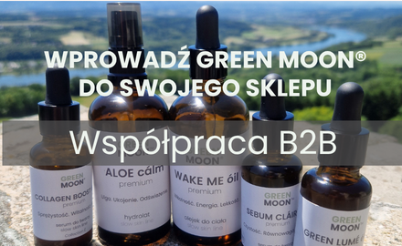 Wprowadź kosmetyki GREEN MOON® do swojego sklepu i rozwijaj sprzedaż z nagradzaną marką premium 🌿