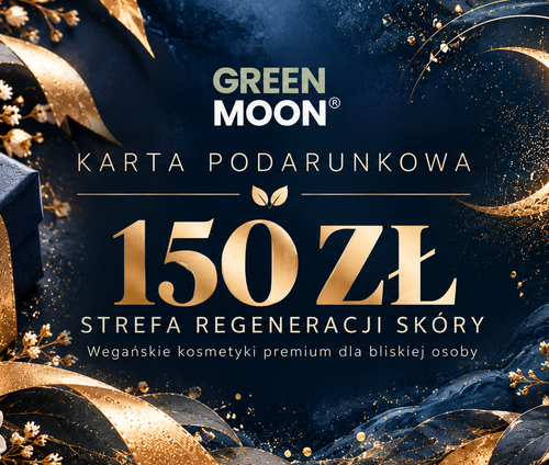 green moon karta podarunkowa 150 zł spraw prezent kup na prezent zrób prezent wegańskie naturalne kosmetyki premium