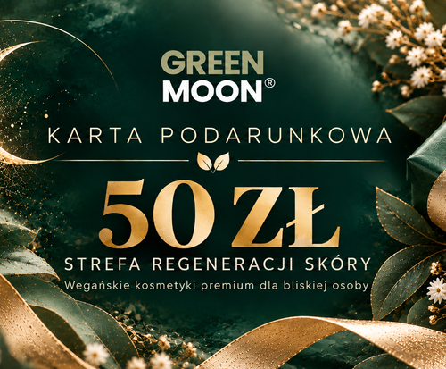 green moon karta podarunkowa 50 zł spraw prezent kup na prezent zrób prezent wegańskie naturalne kosmetyki premium